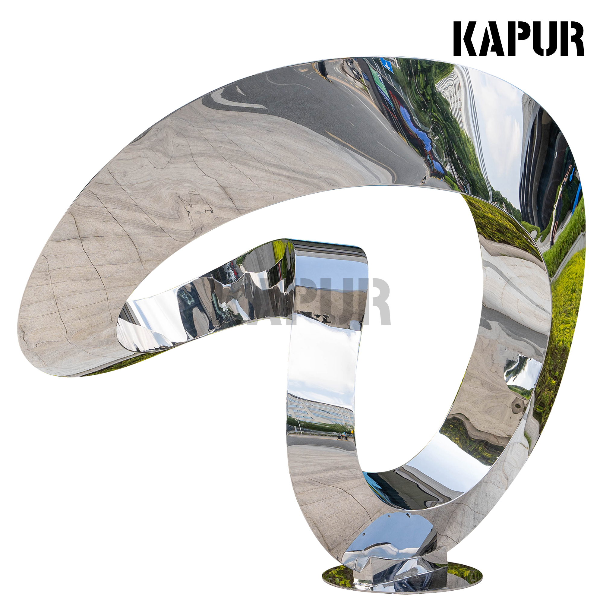 Möbius Ring Abstract Art Sculpture Landscape Sculpture